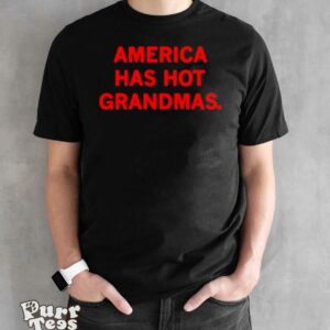 America has hot grandmas shirt - Black Unisex T-Shirt