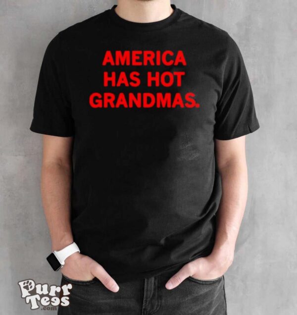 America has hot grandmas shirt - Black Unisex T-Shirt