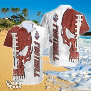 American Football And Skull Hawaiian Shirt Impressive Gift For Men And Women Product Photo 1