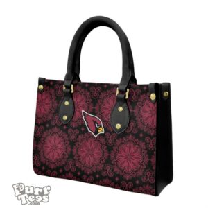 Arizona Cardinals Flower Pattern Limited Edition Fashion Lady Handbag Product Photo 1