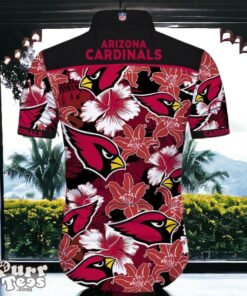 Arizona Cardinals Hawaiian Shirt Special Gift Tropical Flower Short Sleeve Product Photo 2