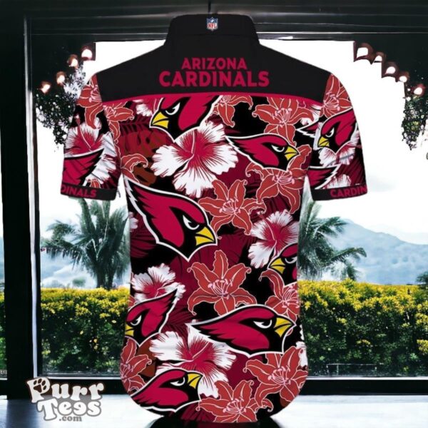 Arizona Cardinals Hawaiian Shirt Special Gift Tropical Flower Short Sleeve Product Photo 2