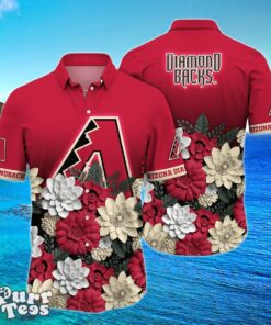 Arizona Diamondbacks MLB Flower Hawaiian Shirt Trending Summer Style Gift For Men And Women Product Photo 1