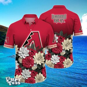 Arizona Diamondbacks MLB Flower Hawaiian Shirt Trending Summer Style Gift For Men And Women Product Photo 1