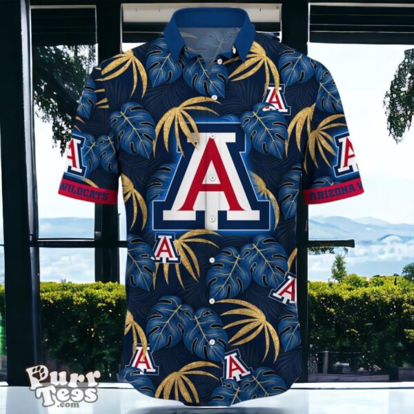 Arizona Wildcats Hawaiian Shirt Special Gift Leafs Printed Product Photo 2