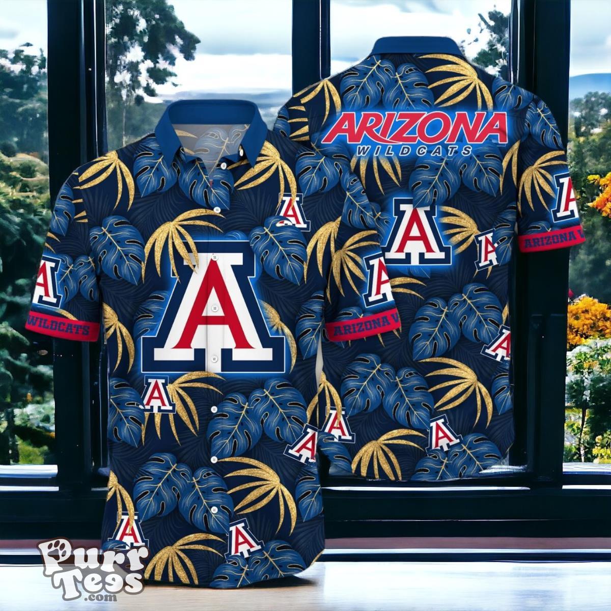 Arizona Wildcats Hawaiian Shirt Special Gift Leafs Printed Product Photo 1