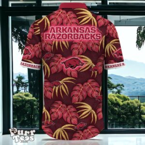 Arkansas Razorbacks Hawaiian Shirt Special Gift Leafs Printed Product Photo 3