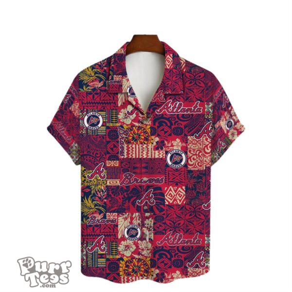 Atlanta Braves League Baseball 3D Print Hawaiian Shirt Product Photo 2