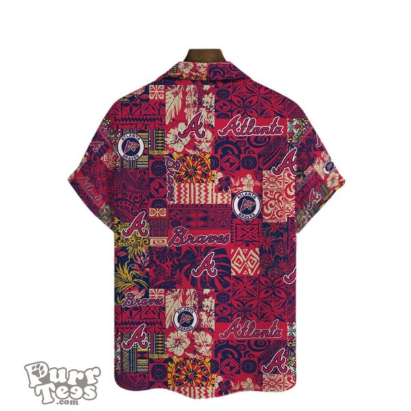 Atlanta Braves League Baseball 3D Print Hawaiian Shirt Product Photo 3