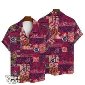 Atlanta Braves League Baseball 3D Print Hawaiian Shirt Product Photo 1