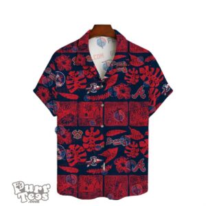 Atlanta Braves Leave And Beach Vintage Pattern Hawaiian Shirt Product Photo 2