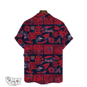 Atlanta Braves Leave And Beach Vintage Pattern Hawaiian Shirt Product Photo 3