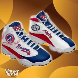 Atlanta Braves MLB Air Jordan 13 Sneaker Best Gift Product Photo 1