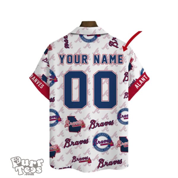 Atlanta Braves MLB Custom Summer 3D Hawaiian Shirt Personalized Product Photo 3