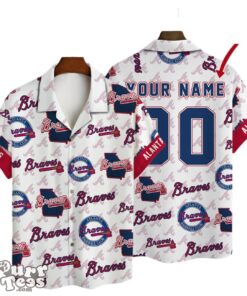 Atlanta Braves MLB Custom Summer 3D Hawaiian Shirt Personalized Product Photo 1