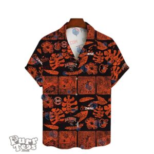 Baltimore Orioles Leave And Beach Vintage Pattern Hawaiian Shirt Product Photo 2