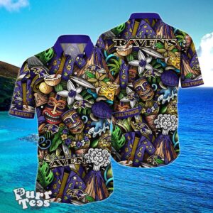 Baltimore Ravens NFL Flower Hawaiian Shirt Trending Summer Style Gift For Men And Women Product Photo 1