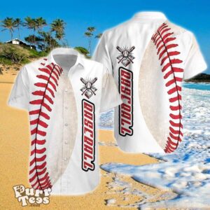 Baseball And Skull Aloha Hawaiian Shirt For Men For Women Product Photo 1