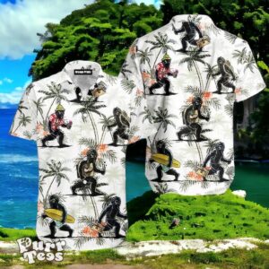 Bigfoot On Vacation Camping Hawaiian Shirt Style Gift For Men And Women Product Photo 1