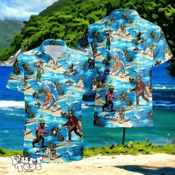 Bigfoot Surfing Aloha Hawaiian Shirt Style Gift For Men And Women Product Photo 1