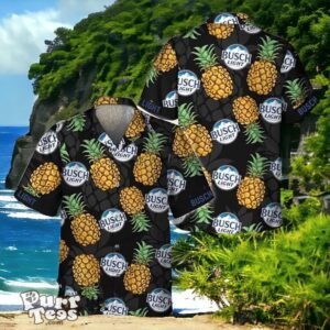 Black Aloha Pineapple Busch Light Hawaiian Shirt Style Gift For Men And Women Product Photo 1