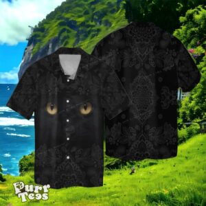 Black Cat Eye Hawaiian Shirt Style Gift For Men And Women Product Photo 1