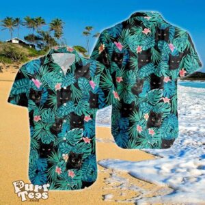 Black Cat Tropical Hawaiian Shirt Impressive Gift For Men And Women Product Photo 1