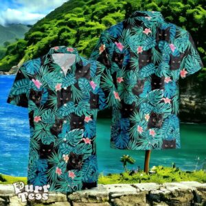 Black Cat Tropical Hawaiian Shirt Style Gift For Men And Women Product Photo 1