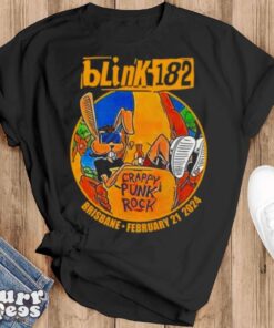 Blink 182 Tour Australia Brisbane February 21, 2024 Shirt - Black T-Shirt
