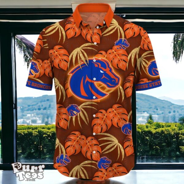 Boise State Broncos Hawaiian Shirt Special Gift Leafs Printed Product Photo 2