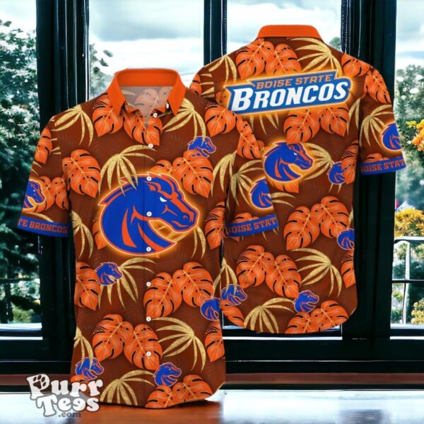 Boise State Broncos Hawaiian Shirt Special Gift Leafs Printed Product Photo 1