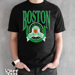 Boston Basketball Establish 1946 Laurel Wreath T shirt - Black Unisex T-Shirt