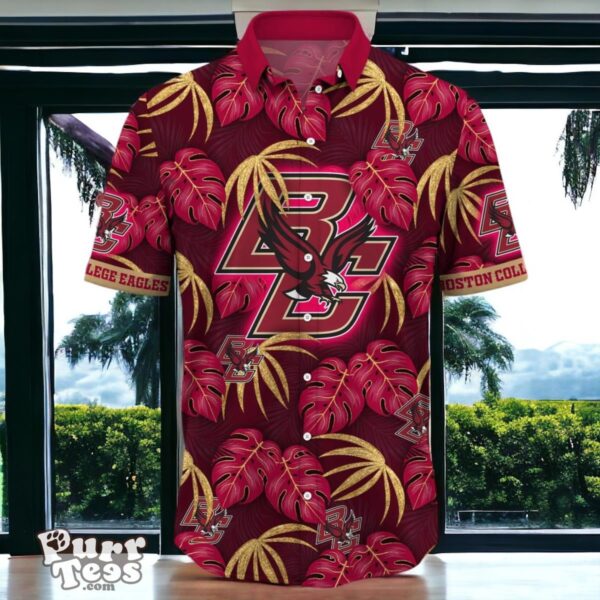 Boston College Eagles Hawaiian Shirt Special Gift Leafs Printed Product Photo 2