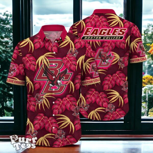 Boston College Eagles Hawaiian Shirt Special Gift Leafs Printed Product Photo 1