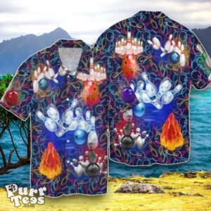 Bowling Hippie Hawaiian Shirt Impressive Gift Product Photo 1