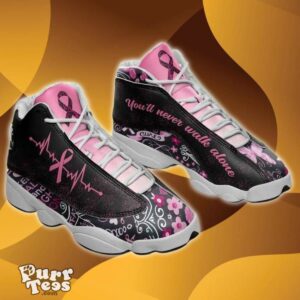 Breast Cancer You’ll Never Walk Alone Air Jordan 13 Shoes Best Gift Product Photo 1