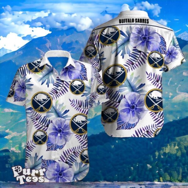 Buffalo Sabres Hawaiian Shirt Unique Gift For Men And Women Tropical Flowers Summer For Fans Product Photo 1