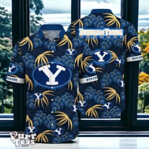 BYU Cougars Hawaiian Shirt Special Gift Leafs Printed Product Photo 1