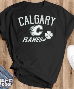 Calgary Flames Levelwear St. Patrick’s Day Richmond Clover T Shirt - Black T-Shirt