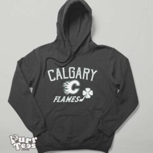 Calgary Flames Levelwear St. Patrick’s Day Richmond Clover T Shirt - Hoodie