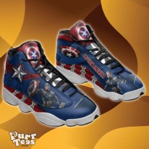 Captain America Marvel Air Jordan 13 Shoes Best Gift Product Photo 1
