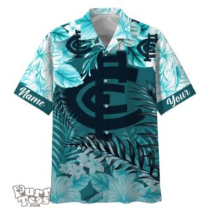 Carlton Blues AFL Sport Custom Name Hawaiian Shirt Product Photo 1