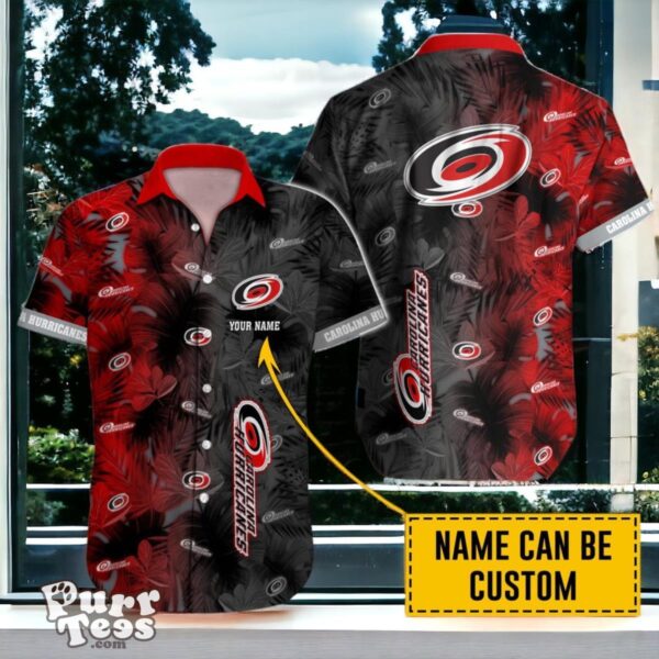 Carolina Hurricanes Hawaiian Shirt Special Gift Custom Name Product Photo 1