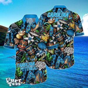 Carolina Panthers NFL Flower Hawaiian Shirt Trending Summer Style Gift For Men And Women Product Photo 1