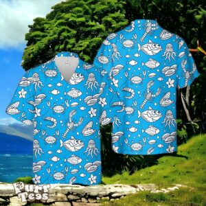 Cartoon Ocean Animals Trending Hawaiian Shirt Style Gift For Men And Women Product Photo 1