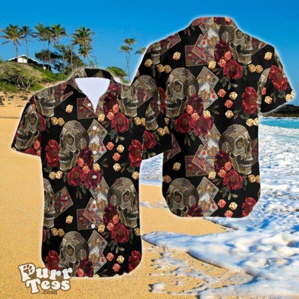 Casino Skull Colorful 3D Hawaiian Shirt Impressive Gift For Men And Women Product Photo 1