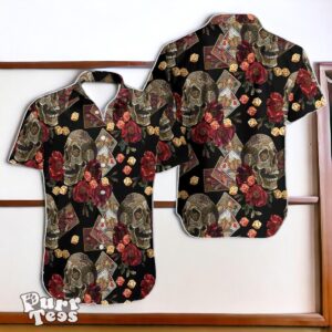 Casino Skull Colorful 3D Hawaiian Shirt Special Gift Product Photo 1