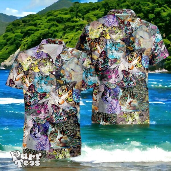 Cat Aloha Cat Animal Music Festival Hawaiian Shirt Style Gift For Men And Women Product Photo 1