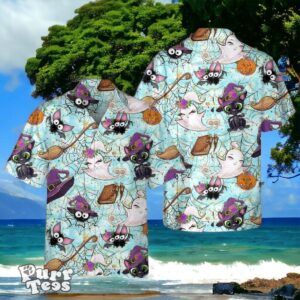 Cat Halloween Skull Pumpkin Hawaiian Tropical Hawaiian Shirt Style Gift For Men And Women Product Photo 1