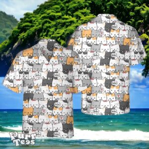 Cats Hello Aloha Family Hawaiian Shirt Style Gift For Men And Women Product Photo 1